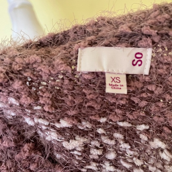 So Cozy Women's Sweater in Purple and White Size XS - Picture 2 of 5